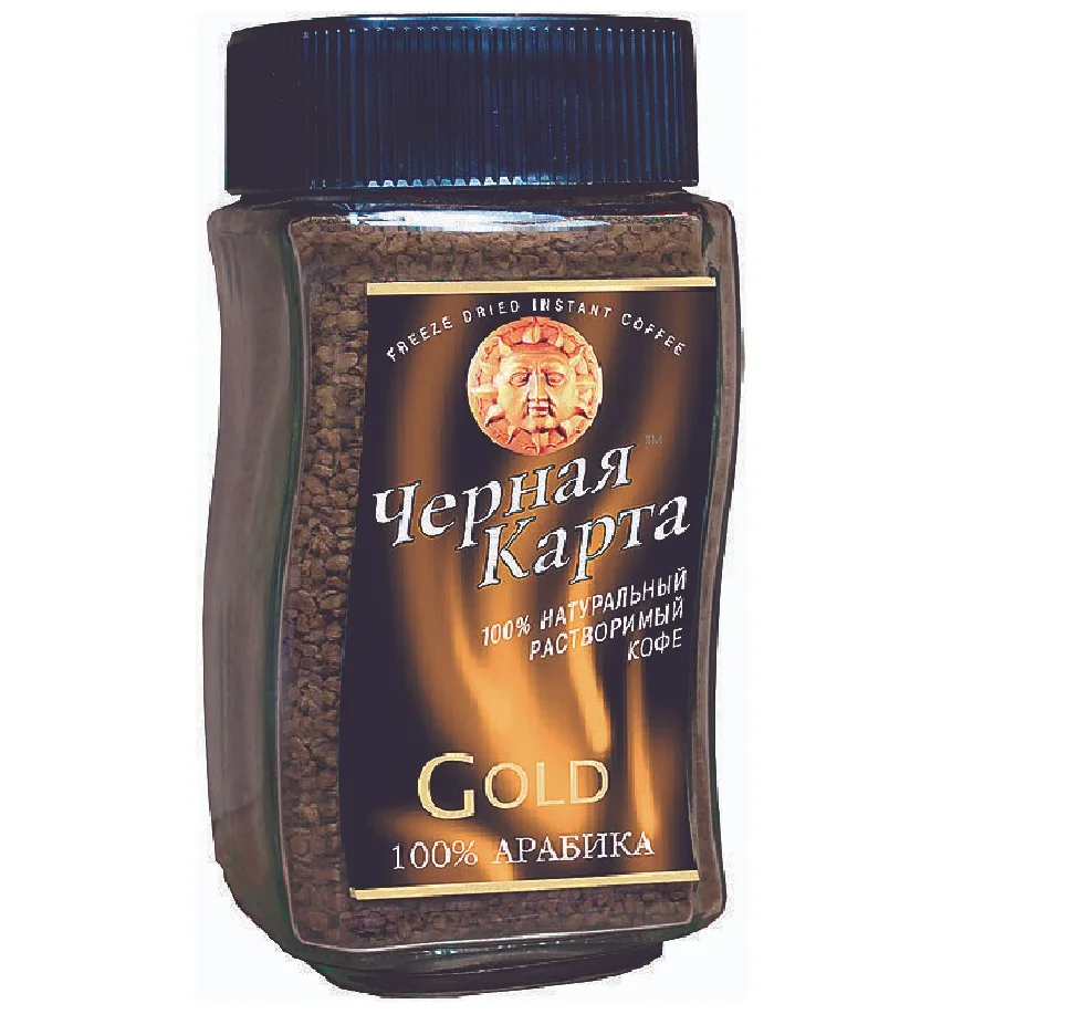 12 штук Кофе растворимый Черная карта Gold 47