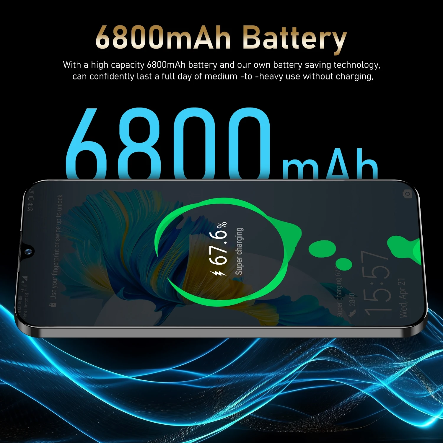 5G 오리지널 휴대폰 포바 5 프로 스마트폰, 6.8 HD 스크린, 16G + 1T, 6800Mah, 108MP, 안드로이드 13 휴대폰, 듀얼 심 페이스 언락