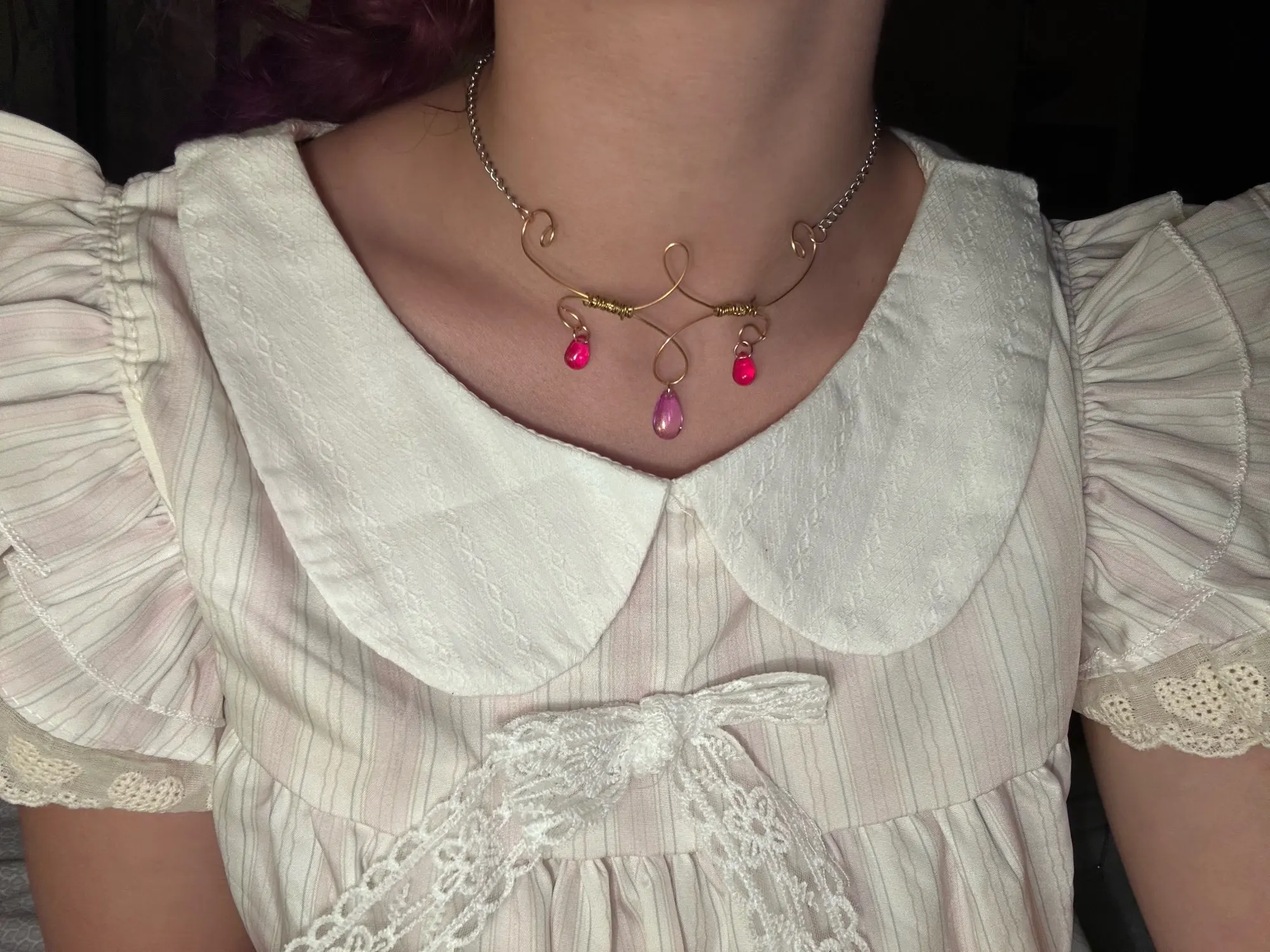 Zoki Women Cute Striped Shirt Vintage Sweet Lace Bow Flying Sleeve Kawaii Blouse Casual Summer Peter Pan Collar Lady Design Tops photo review