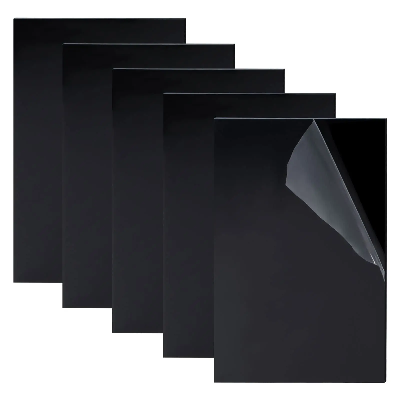 Custom 10pcs Square Black Acrylic Sheet Blank Sign For Diy Projects