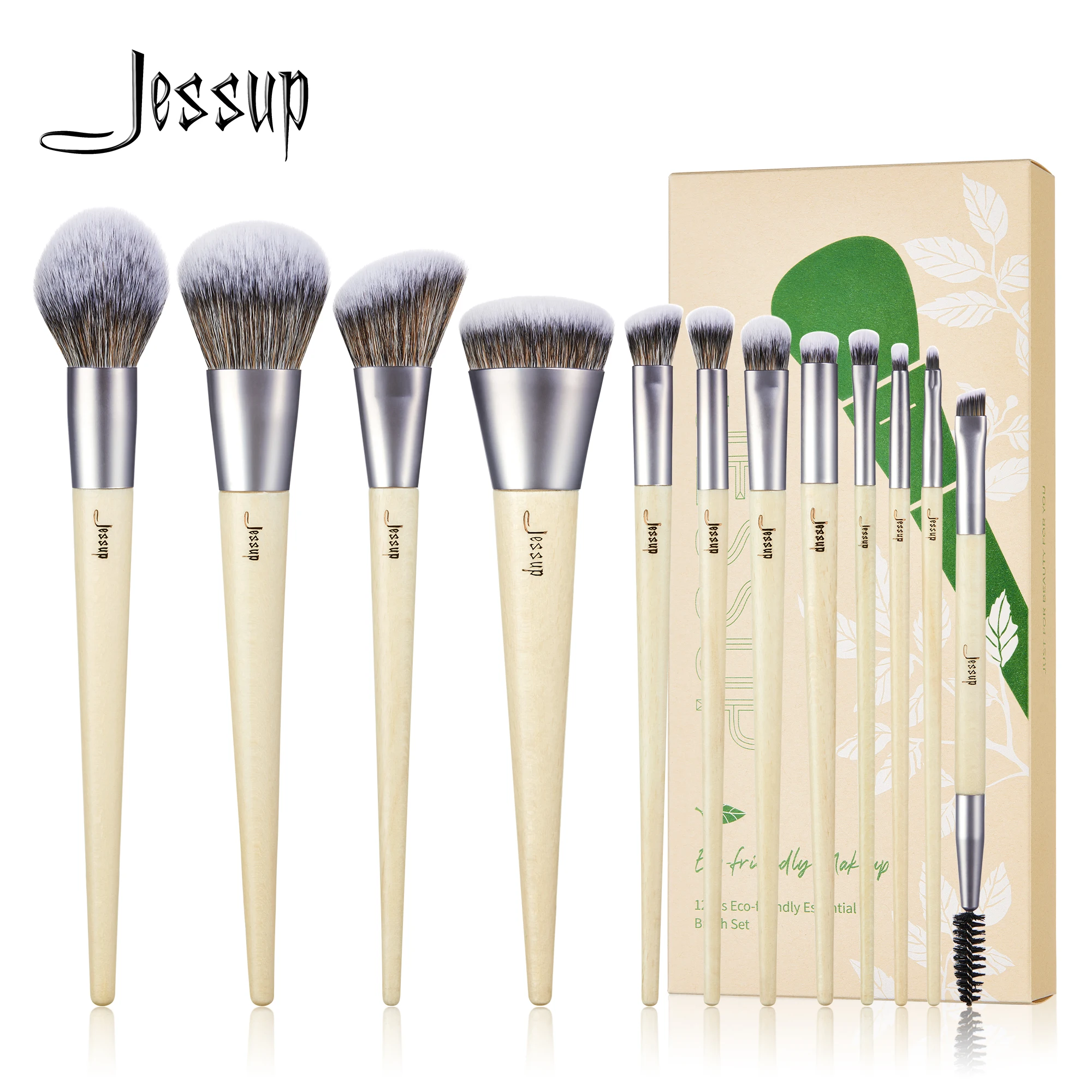 Jessup Eco-Friendly Makeup Brushes Set