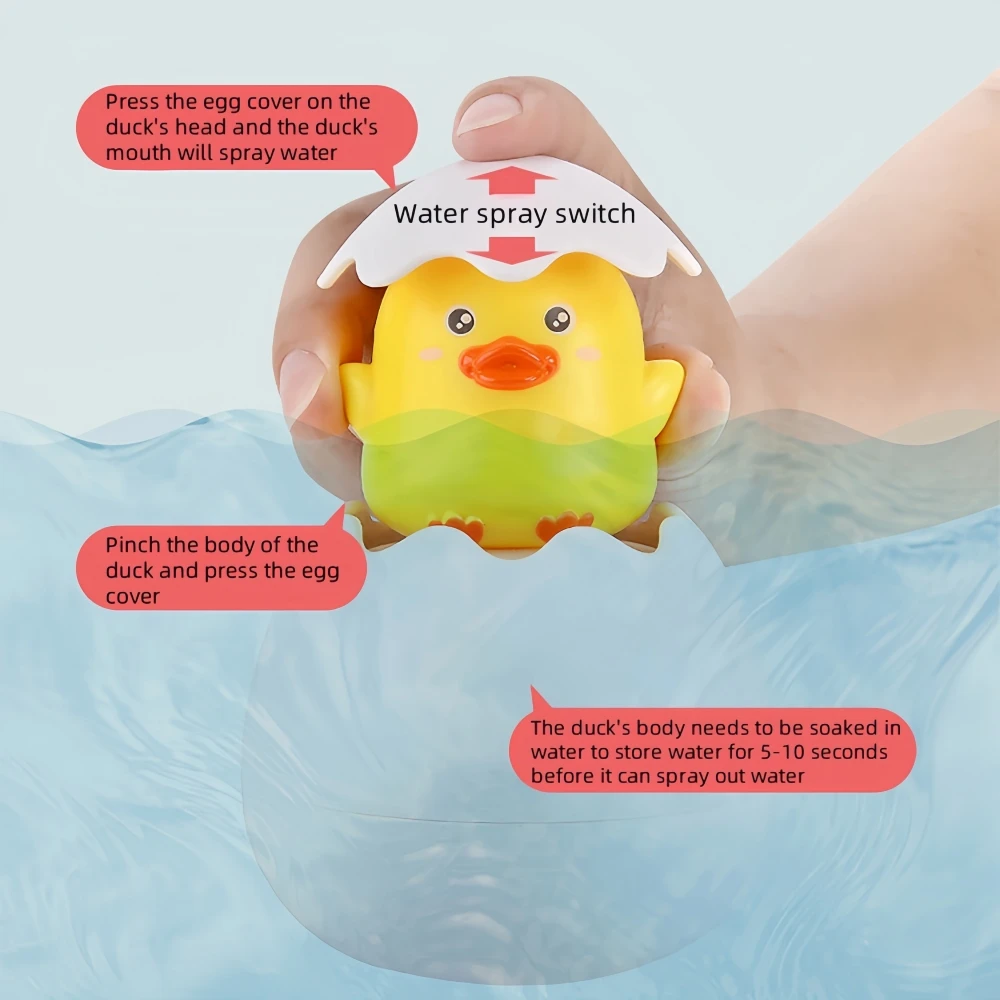 Baby Toys|Summer Baby Bathroom Bath Toys|Floating Water Spray Egg|Hatching Egg Spray Cloud Bathtub Water Toy — view 5