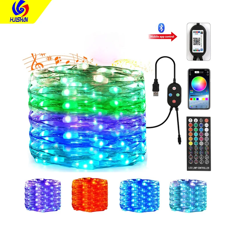 Led15m / 20m waterproof copper wire is used for family party lights