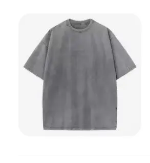 American Style Retro Heavyweight Solid Color Short Sleeved T-shirt Men Women Summer Street Trendy Washed Old Oversized Clothes photo review