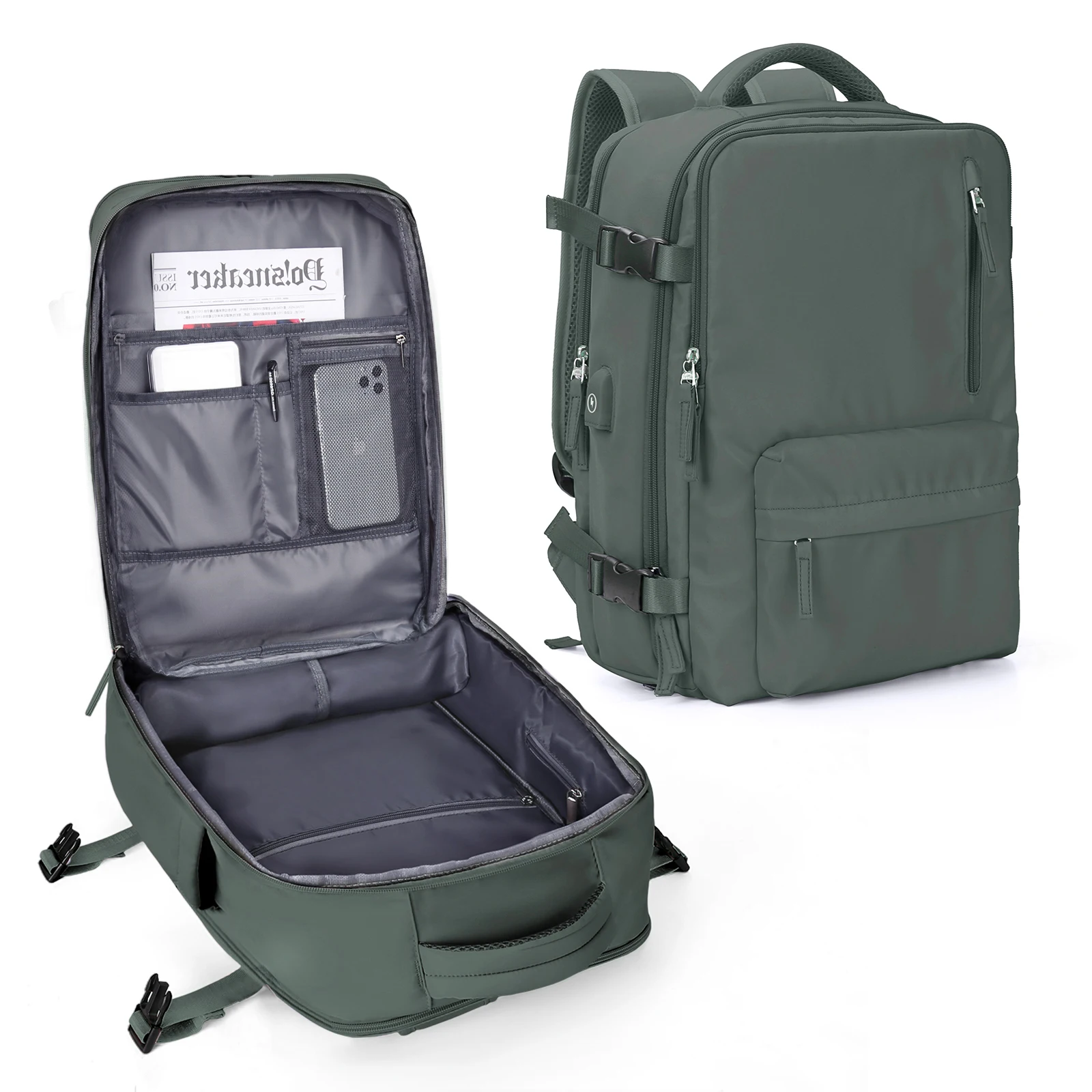 Compact Travel Backpack - Versatile Cabin-Approved Carry-On & School Bag