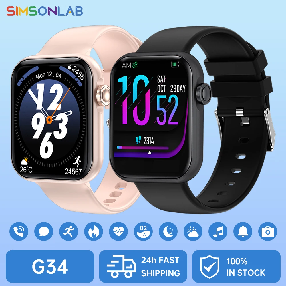 G34SmartWatchBluetoothCallSportsPedometerModeColorScreenUltra