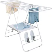 Heavy Duty Gullwing Drying Rack, White Metal. 1