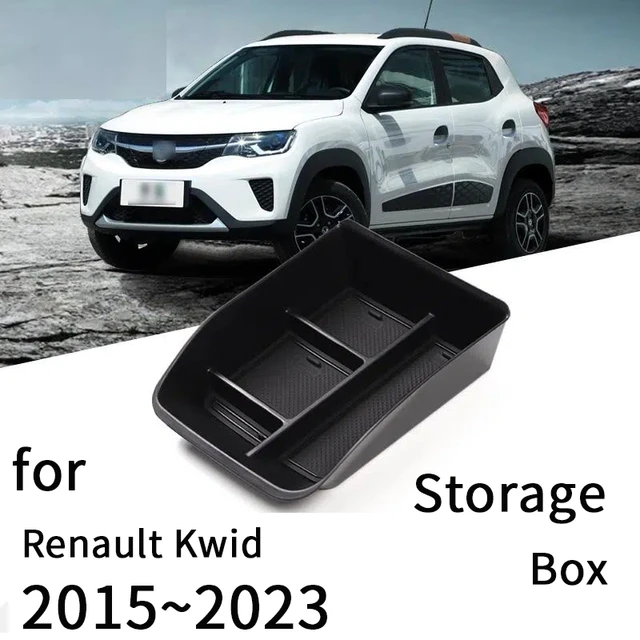For Renault Kwid 2022 Accessories 2015~2023 1SET Central Console Armrest  Storage Box Holder Interior Organizer Car Accessories - AliExpress