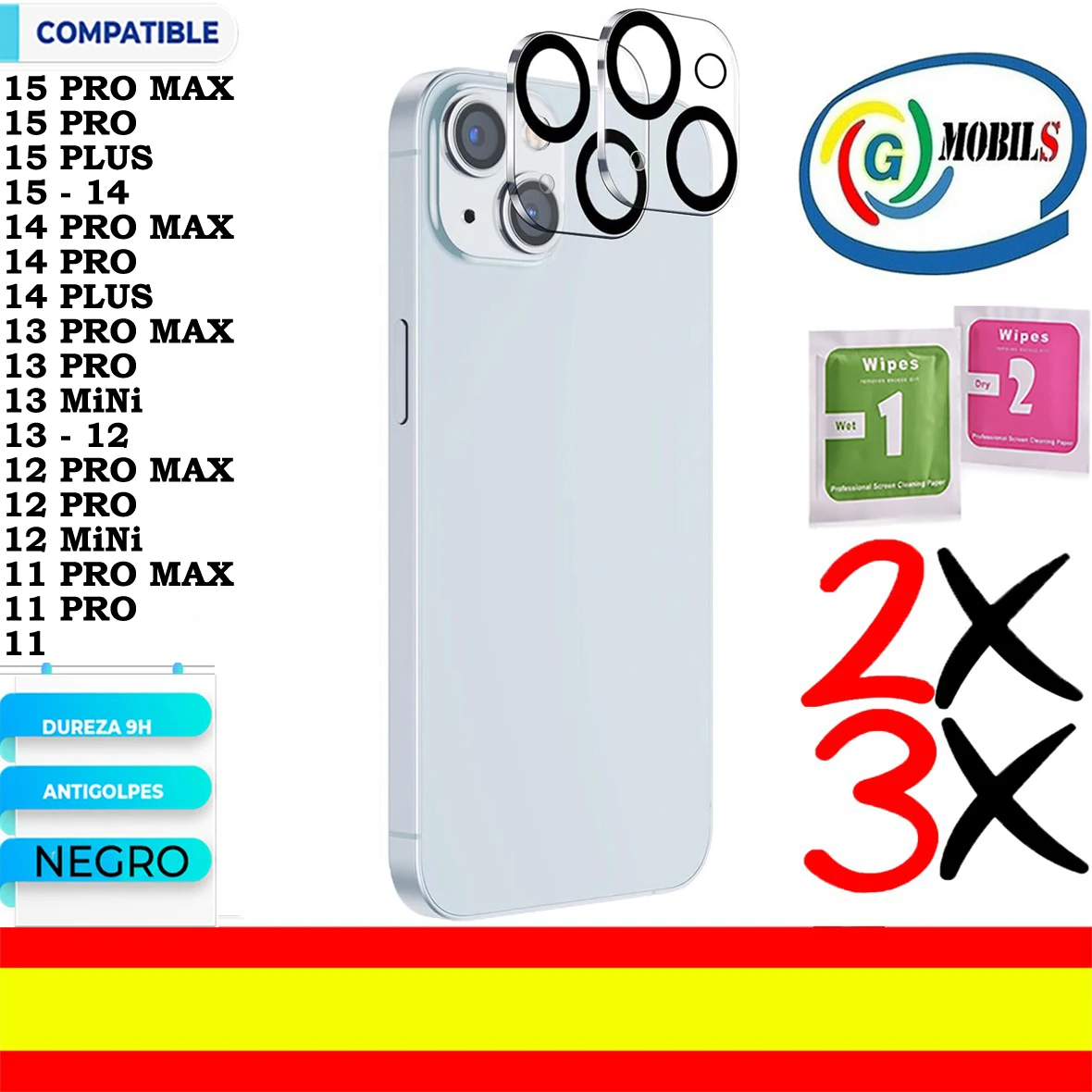 Protezione Dell'Obiettivo Della Fotocamera Compatibile Apple Iphone 15 Pro Max, 15 Pro, 15 Plus, 15, 14 Pro Max, 14 Pro, 14 Plus, 14, 14, 13 Pro Max, 