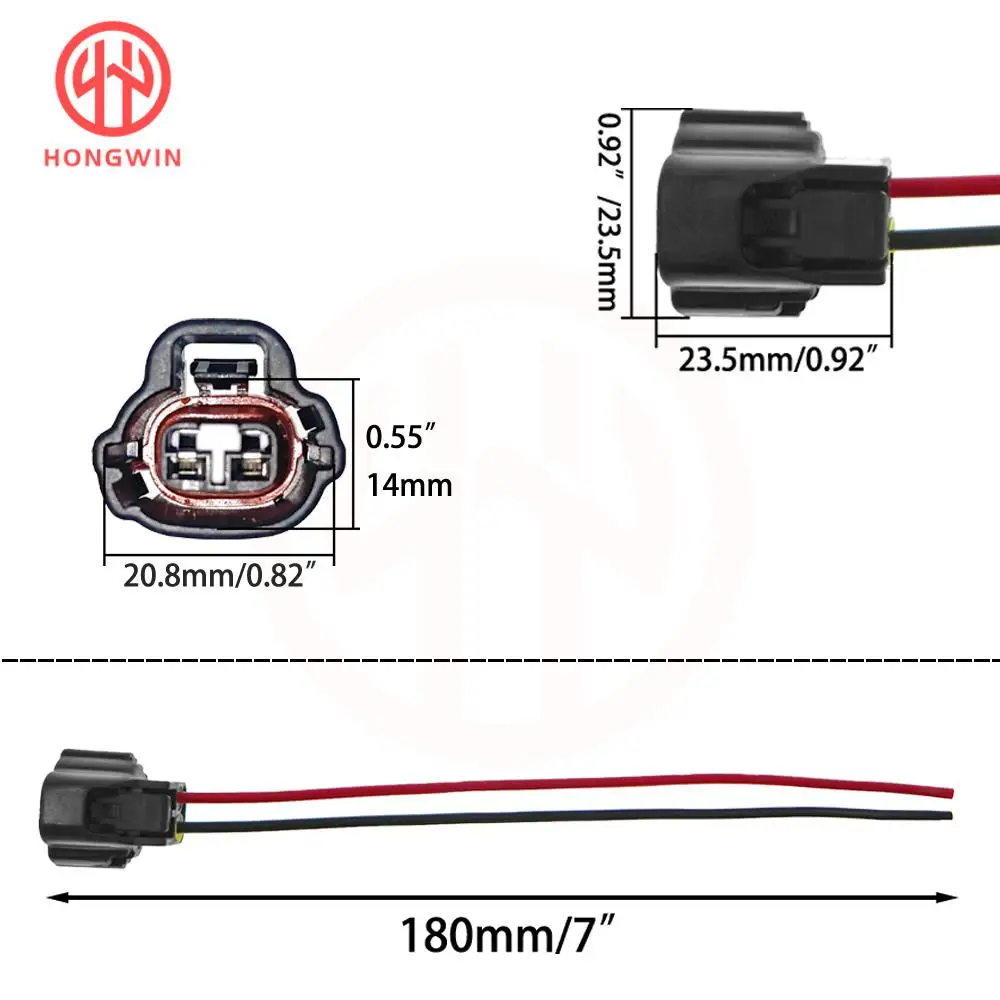 Oil Control VVT Variable Valve Timing Solenoid Connector Harness Wire Plug Applicable to 10921-AA080 24355-2B700 15330-B1020