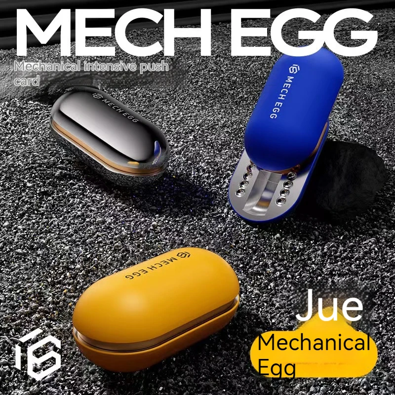 Mech Egg mechaniczny Haptic suwak EDC Fidget suwak metalowy zabawki typu Fidget ADHD narzędzie dla dorosłych zabawki antystresowe lęku