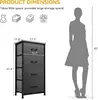 4-Drawer Fabric Storage Tower, Sturdy Steel Frame with Wooden Top, Perfect for Bedroom, Living Room, or Closet Organization 5