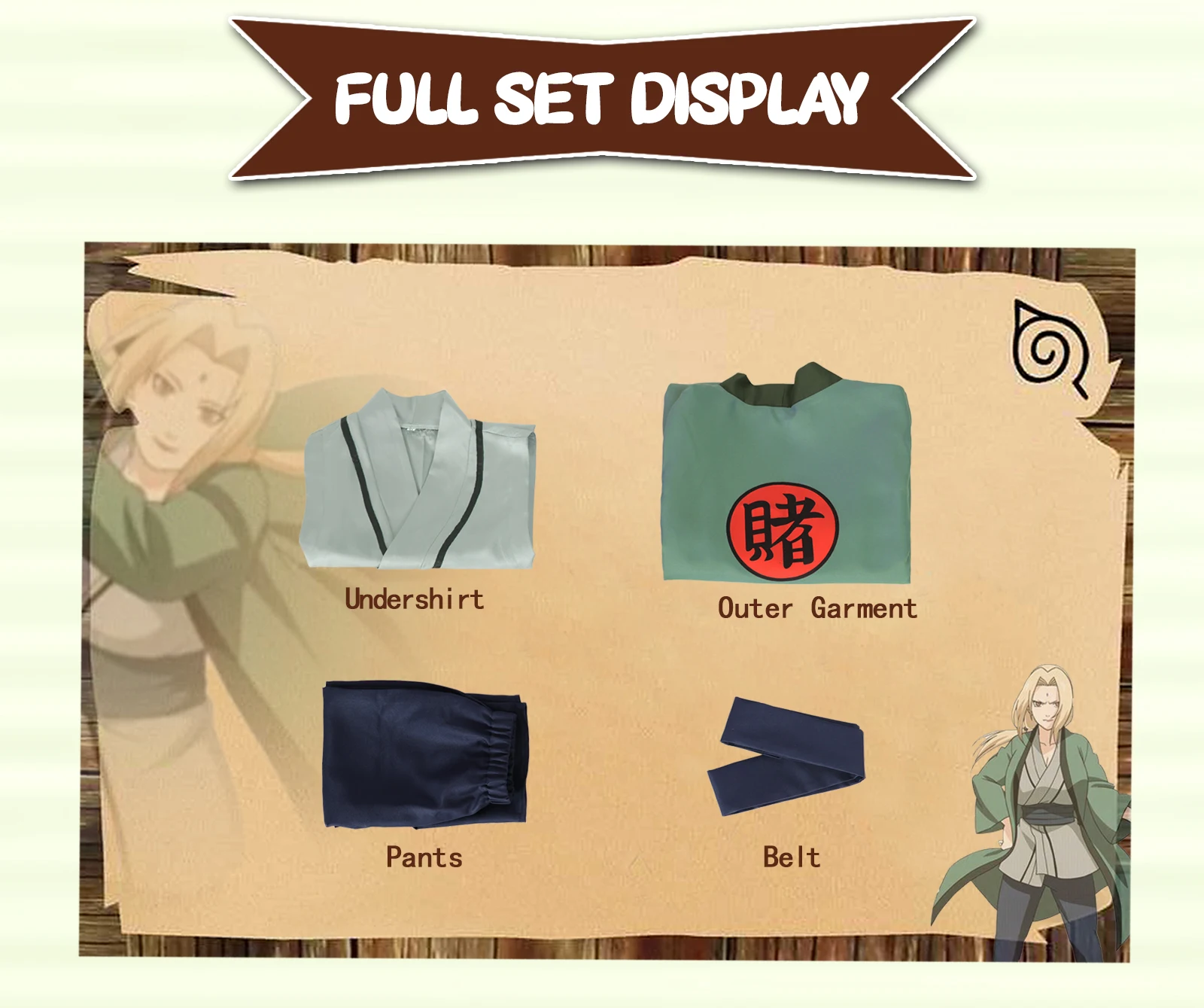 Tsunade Naruto cosplay costume