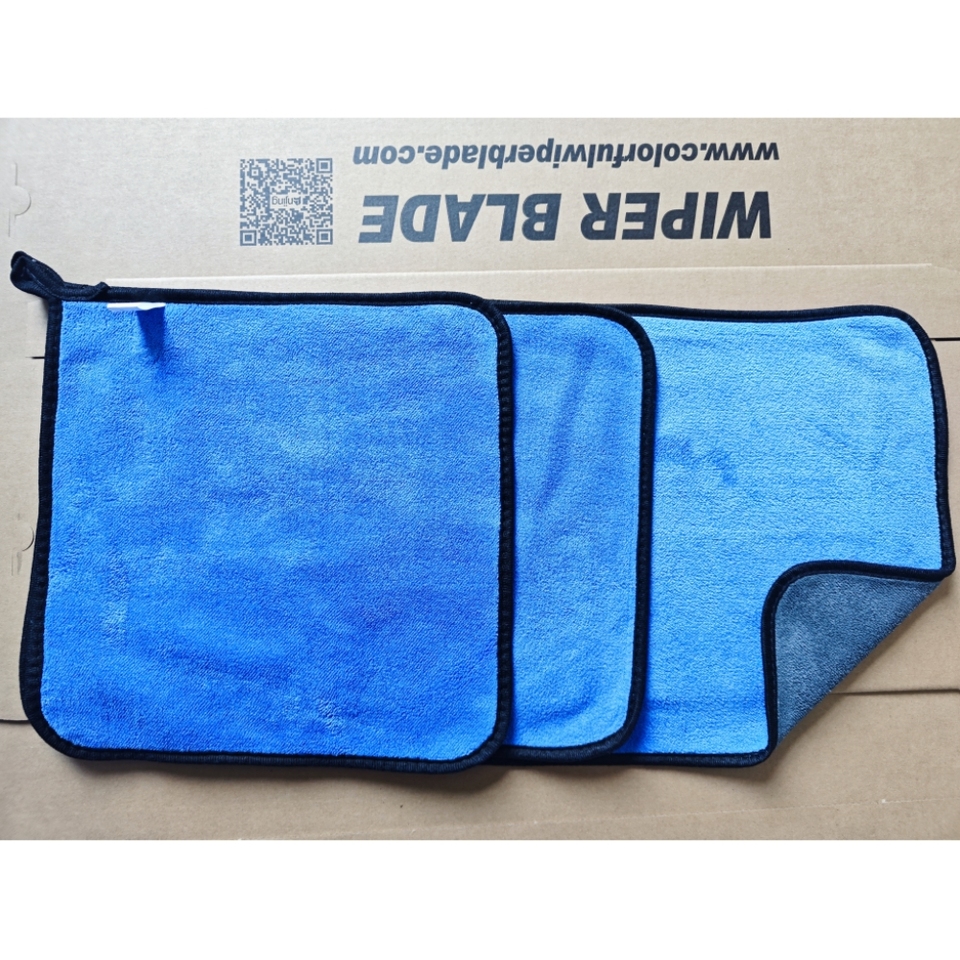500GMS Blue Car Cleaning Cloths Professional Detailing Drying Microfiber Towels Auto Washing Towel For Toyota VW Honda Hyundai
