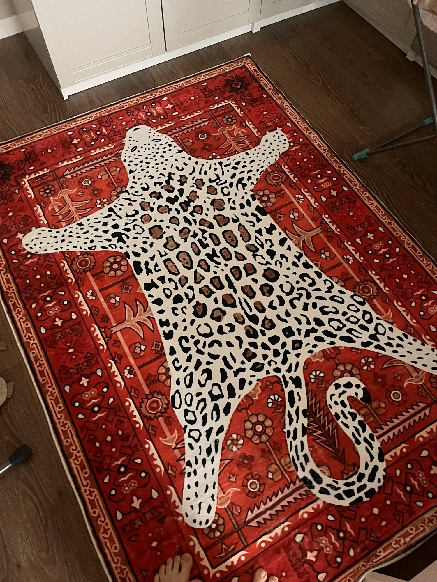 Boho Leopard Print Carpet, customer photo