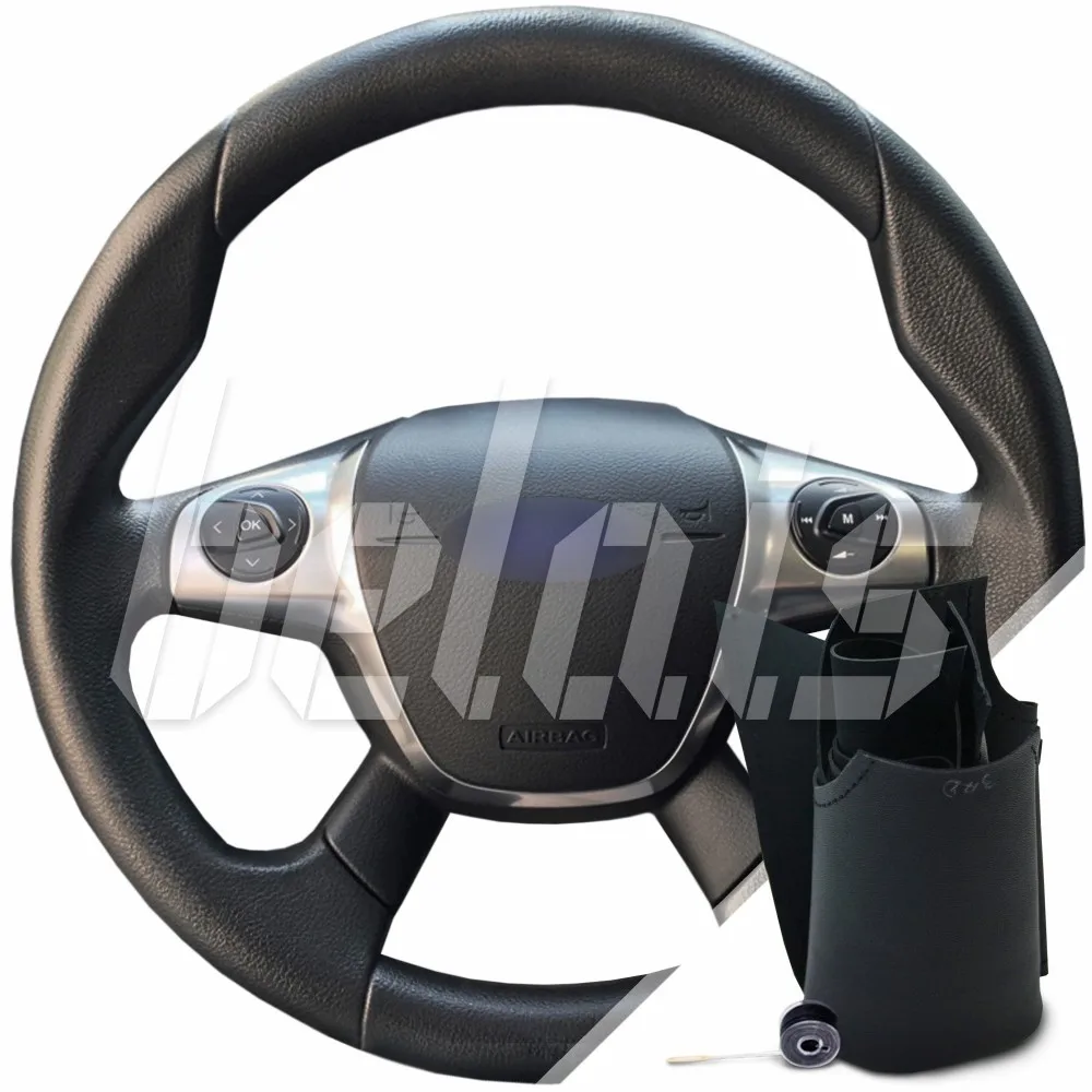Фото Оплетка на руль из каучукового материала Ford Focus III (C346) 2011-2015 г.в. (для руля без штатной кожи, черная) #13430 №1