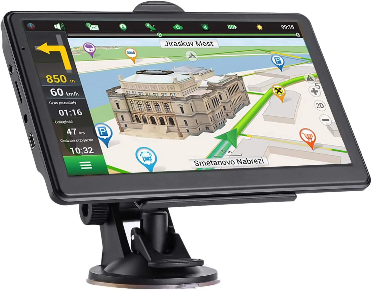 Car-GPS-Navigation-7-Inch-Touch-Screen-GPS-Navigator-Truck-Sunshade-Sat ...