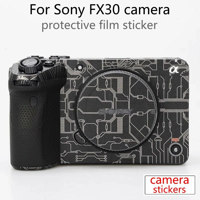 Decalque da Pele Filme Envoltório de Vinil Câmera Corpo Protetor Adesivo Cabolsa para Sony Fx30 Ilme-fx30 fx 30 Câmera Adesivos Fx30
