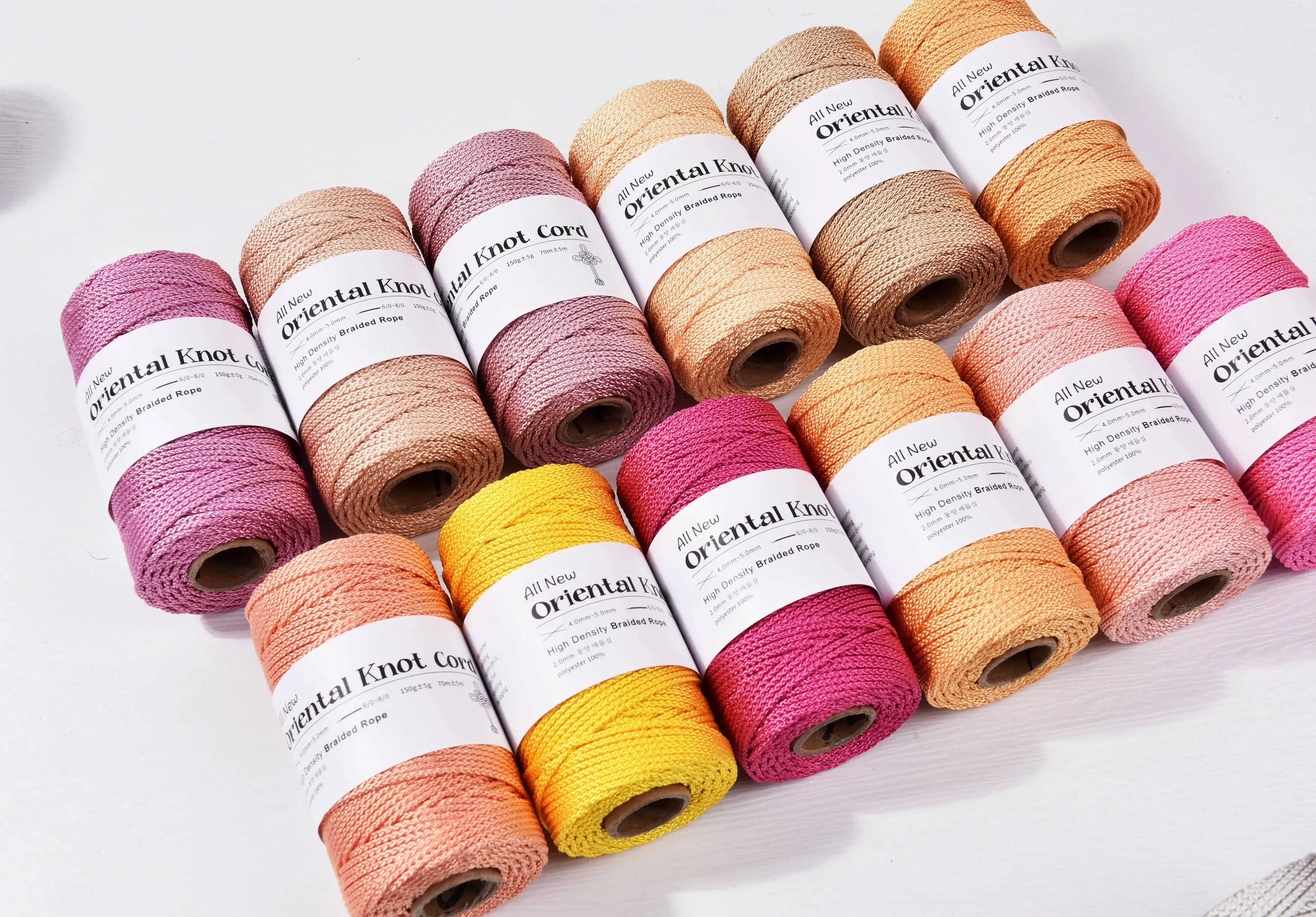 2mm×75Yards Chinese Knot Cord Oriental Knot Cord Bohemia Macrame cord for Handmade Chinese Knot DoorBell Decoration 5