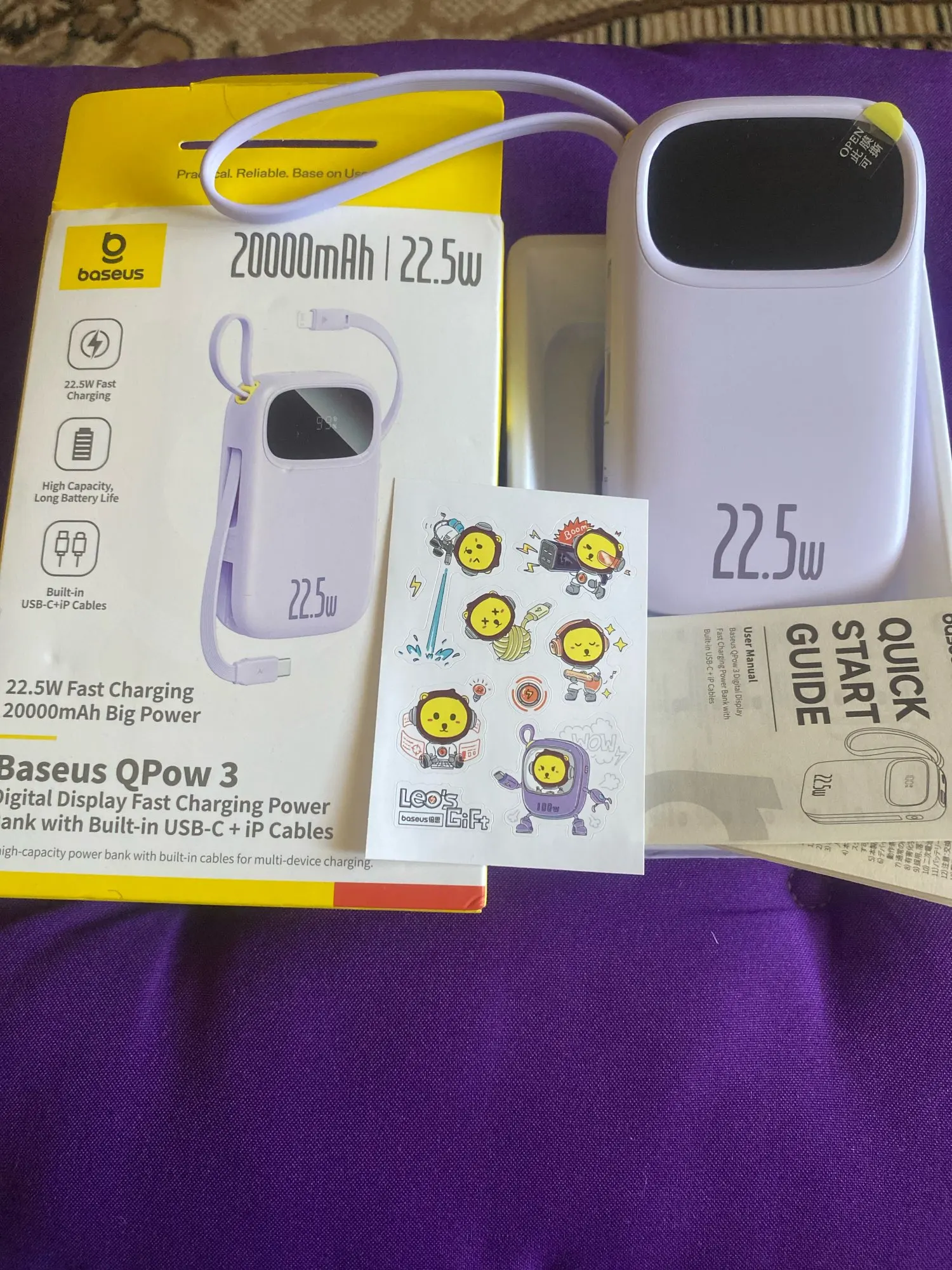 Baseus 22.5W Power Bank 10000mAh & 20000mAh with Cables photo review