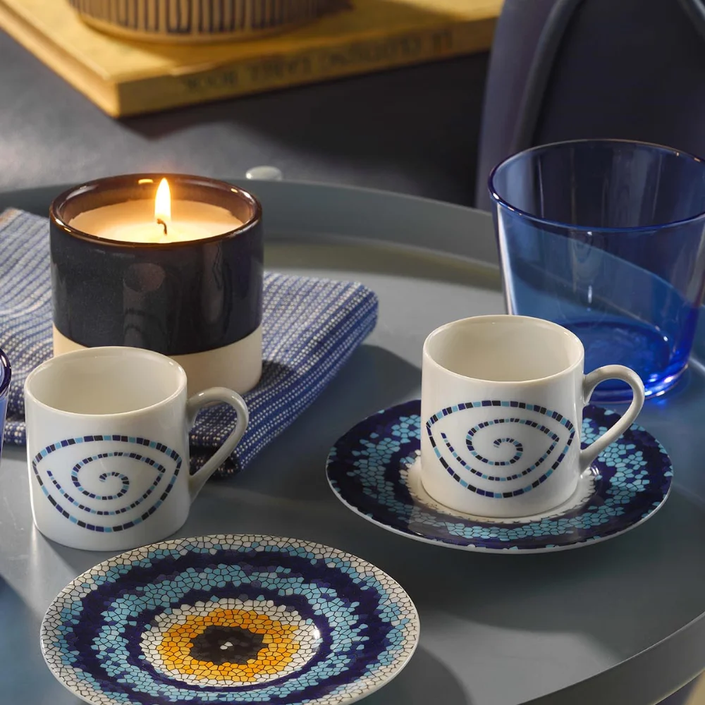 

Кофейная чашка на 2 человека, набор для чая, эспрессо, туркейсская кофейная чашка, фарфоровая посуда для напитков, домашний подарок, набор с искусственным рисунком