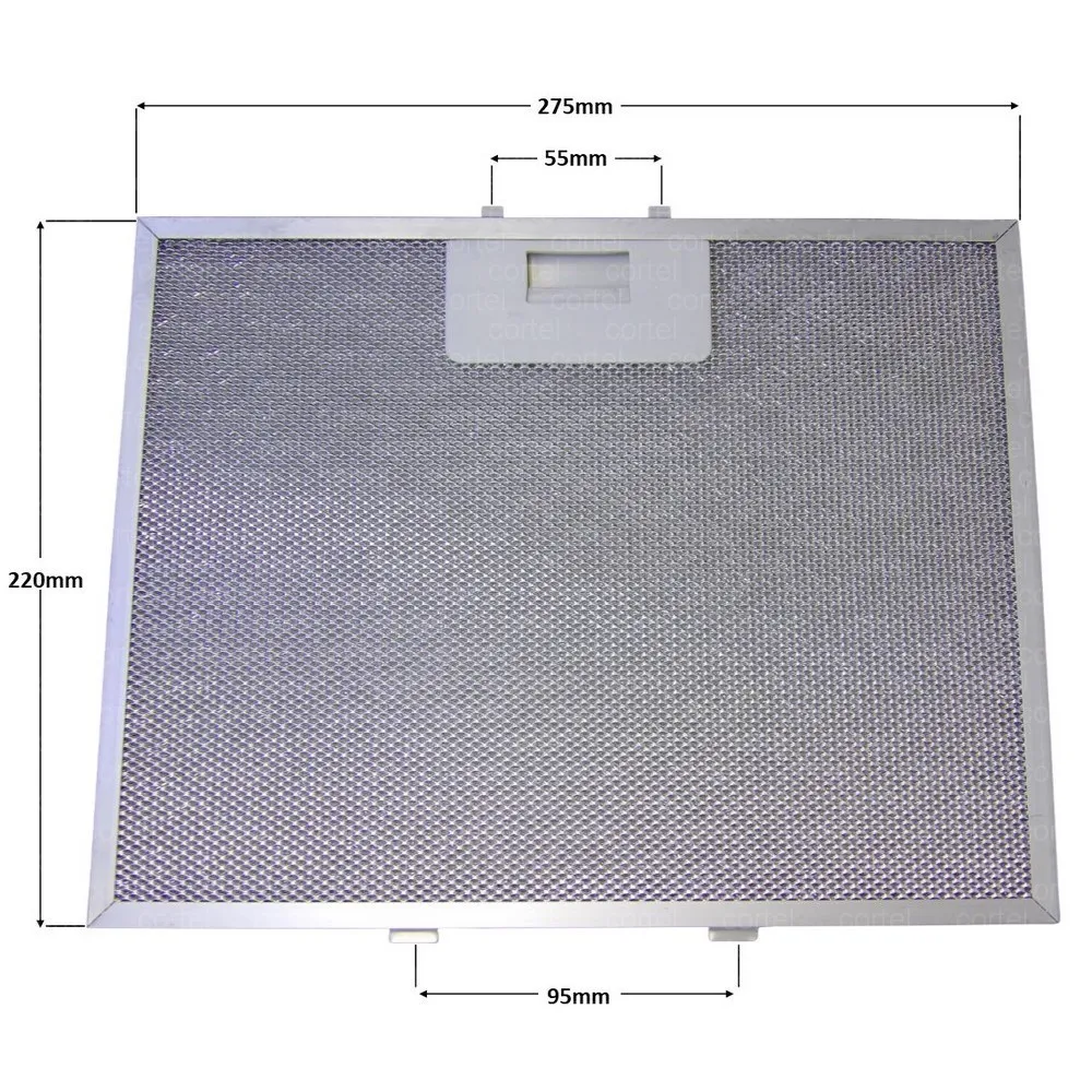 GF024ACookerHoodMetalGreaseFilter276x219cmForBekoElica