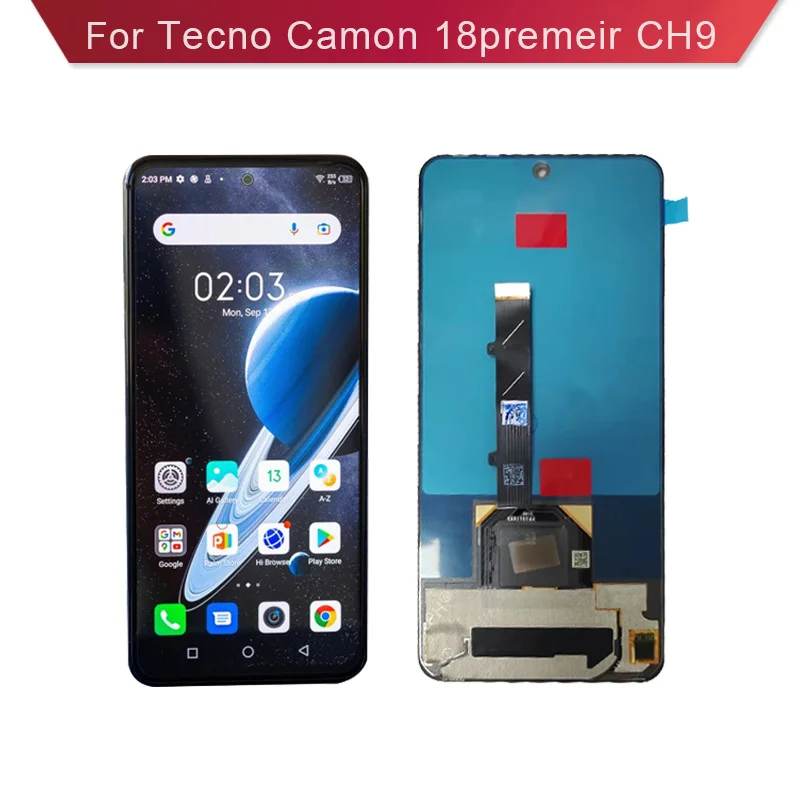 ЖК-дисплей ORI для Tecno Camon 18 Premier CH9 экран и сенсорный дигитайзер стеклянная панель в
