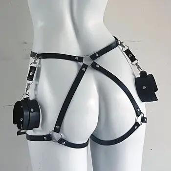 BDSM Harness Bondage Lingerie Women Thigh Harness Erotic Sex Toys Mature Garter Belt Suspenders Body Belts Adult Games 2