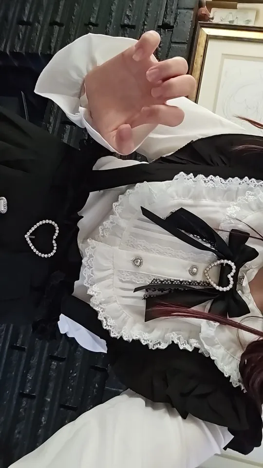 Noir Pearl Pinafore Coord - Jirai Kei Aesthetic photo review