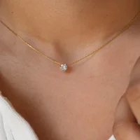 Gold Plated Stainless Steel Dainty Minimalist Necklace 4