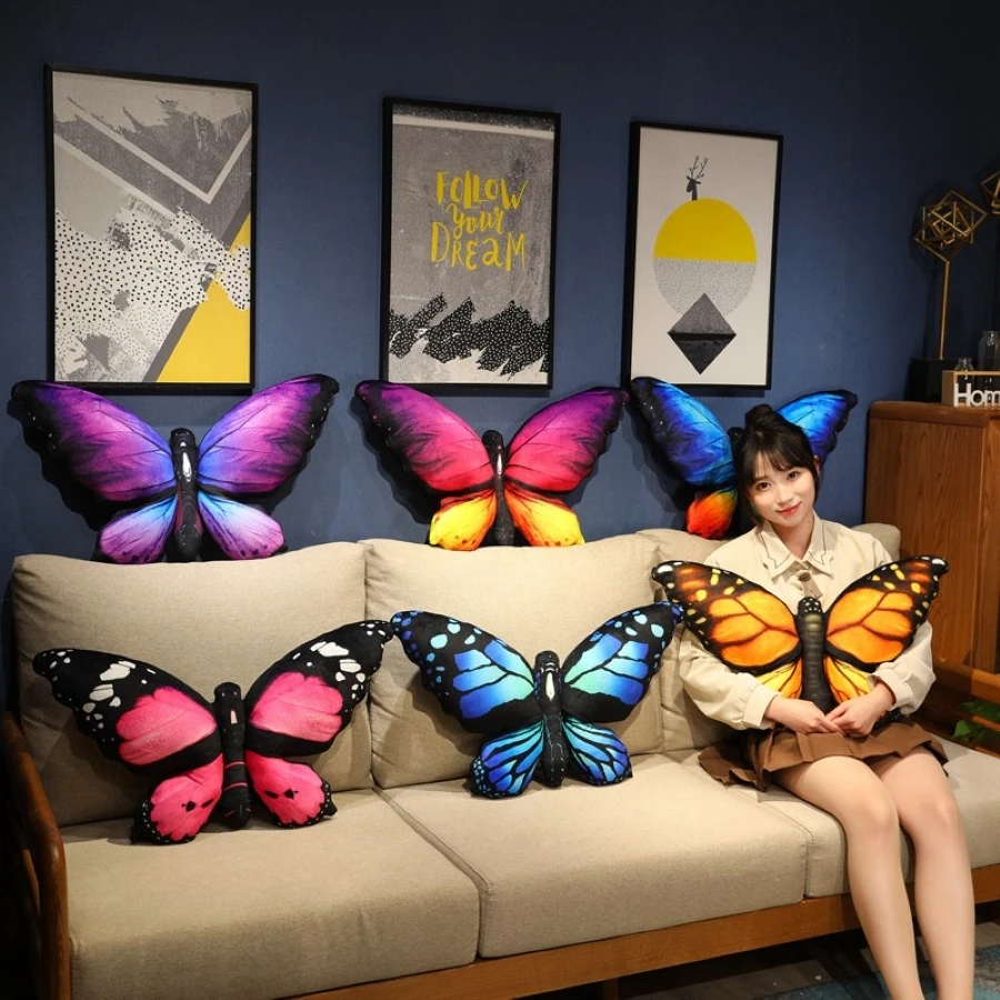 3D Butterfly Throw Pillow 1