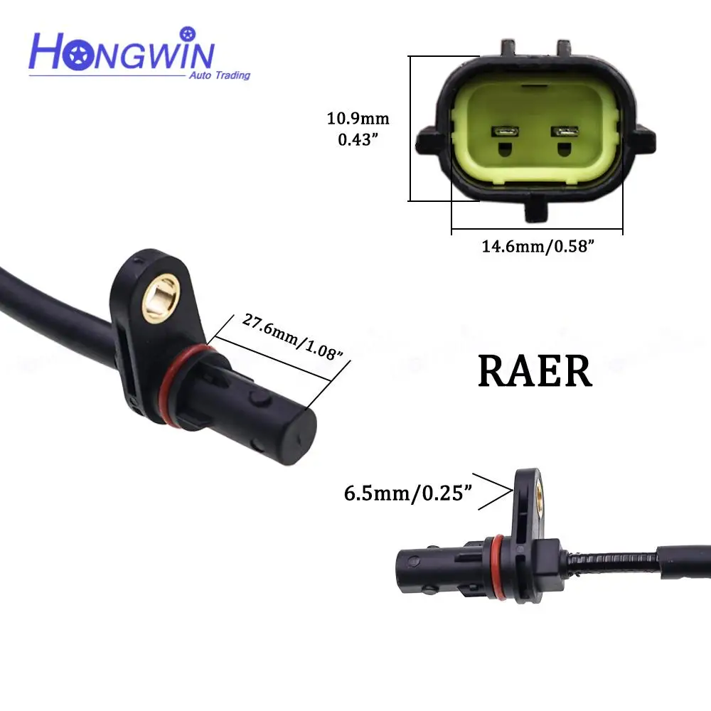 A-Premium Front Right ABS Wheel Speed Sensor Compatible With Hyundai Venue 2020 2021 2022 2023 - Front Right Passenger Side, Replace# 58940K2300