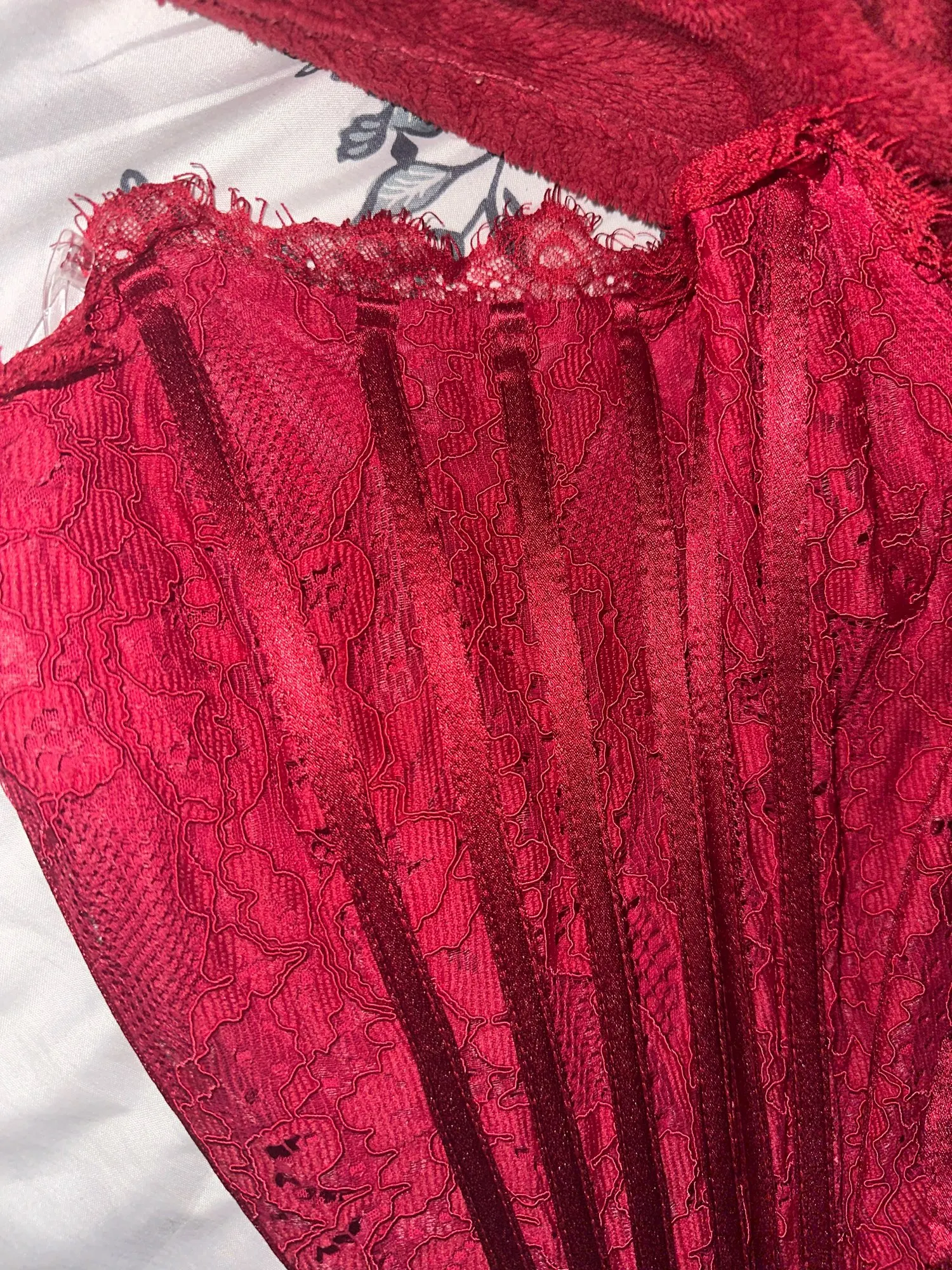 Christmas Dress For Women Red Lace Sexy Strapless Sleeveless Slim Supper Short Dress With Lace-Up