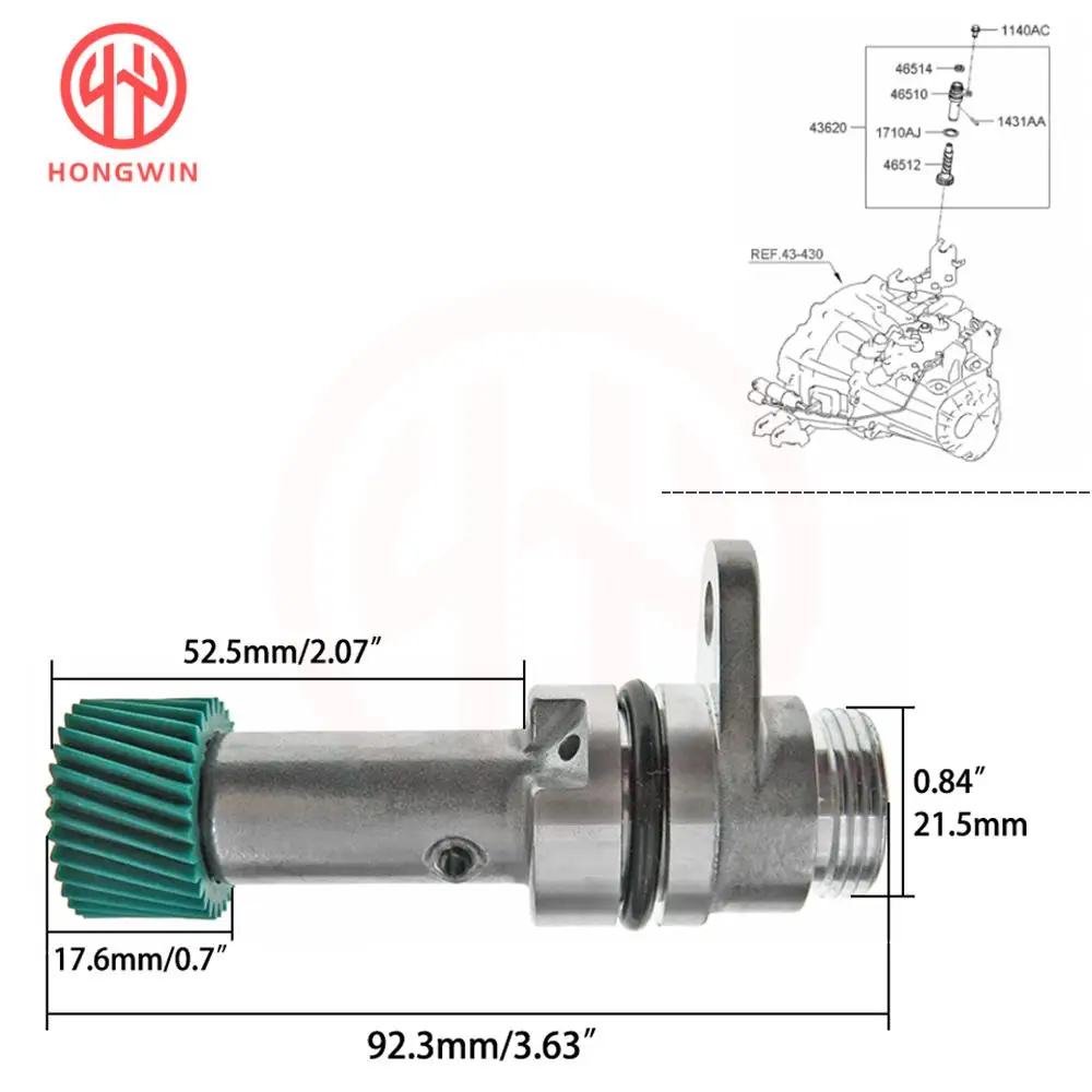 Auto Speed Sensor 43621-28040 Speedometer Sleeve Assembly Odometer Gear Speed Sensor For Kia Rio 2005-2015 Hyundai Accent 2004-2013 I20 2009-2012
