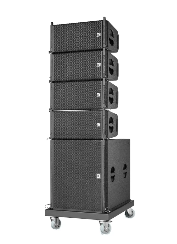 Yepyeni K208-A çift 8 inç kompakt çizgi dizi hoparlör powered Line Array hoparlör sistemi