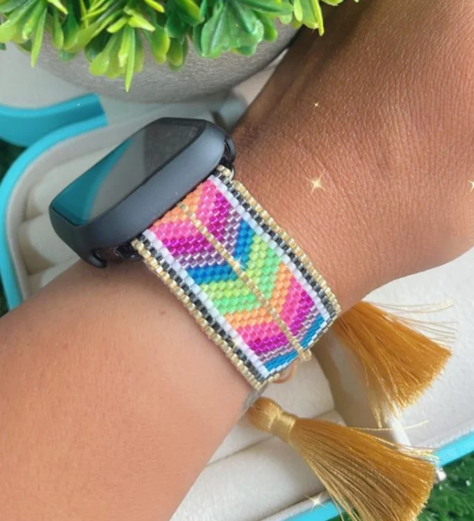 Vendita Calda Nuovo Design Di Lusso Miyuki Perline Apple Watch Band Fitness 40/44Mm Smart Strap Per Apple Watch Band