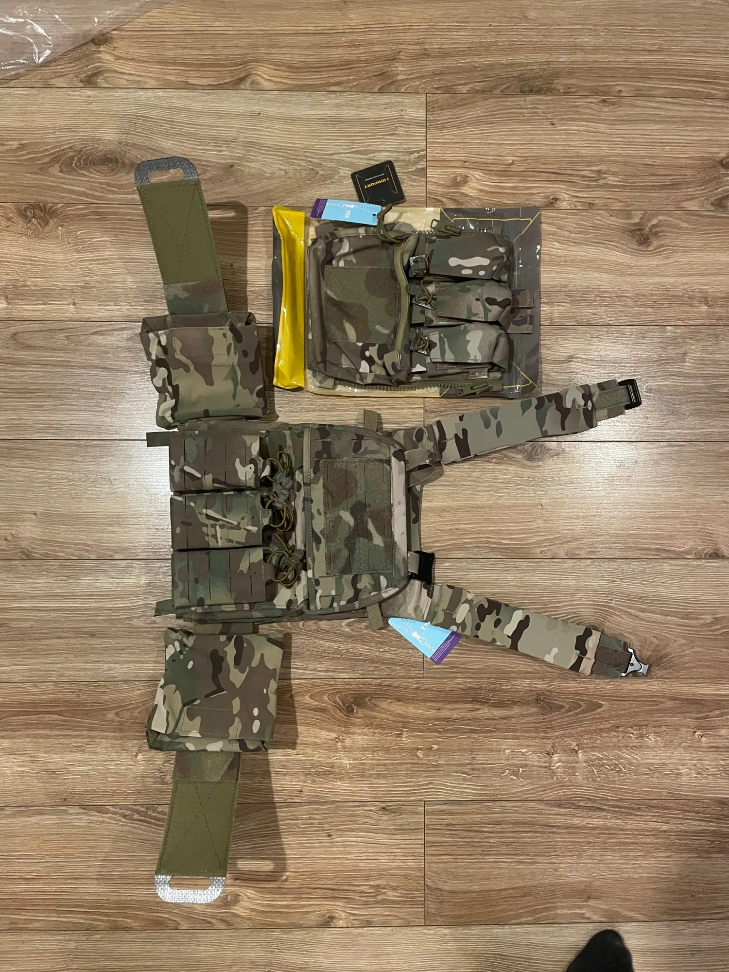Assault Adapt Banger Back Panel Zip On Rear Pack Tactical Vest FCPC V5 Plate Carrier Accessories Bag GP Pouch Multitools Pocket