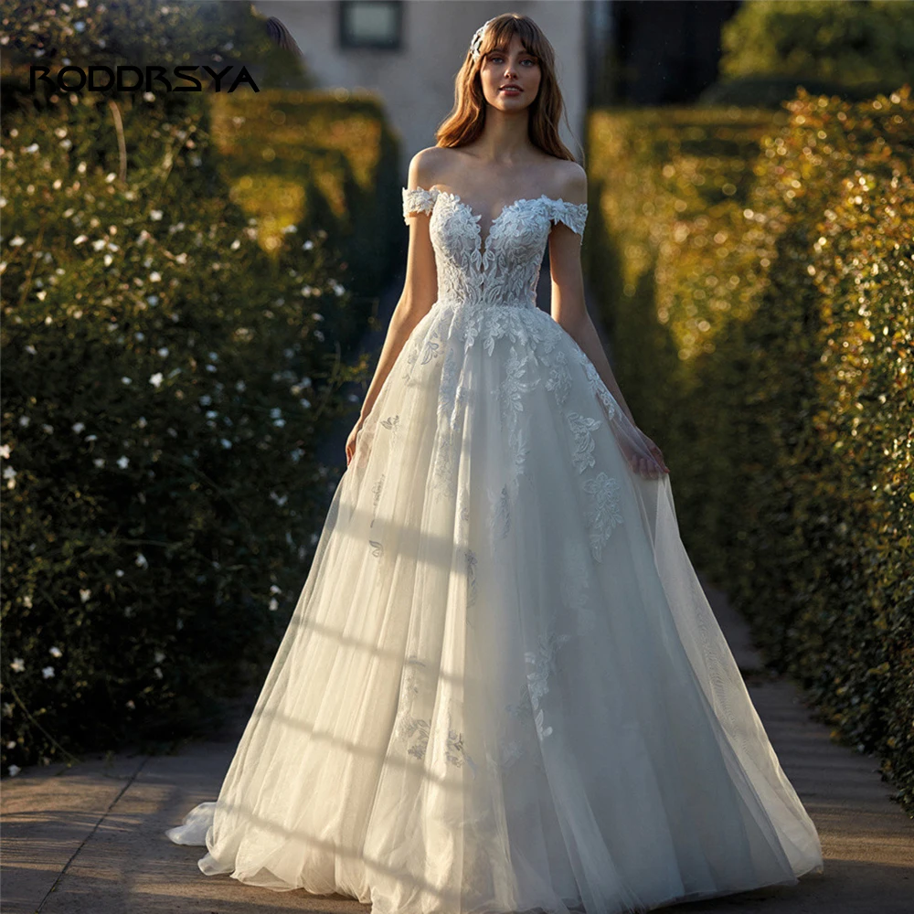 RODDRSYAElegantALineLaceWeddingDressesForWomen2023OffThe