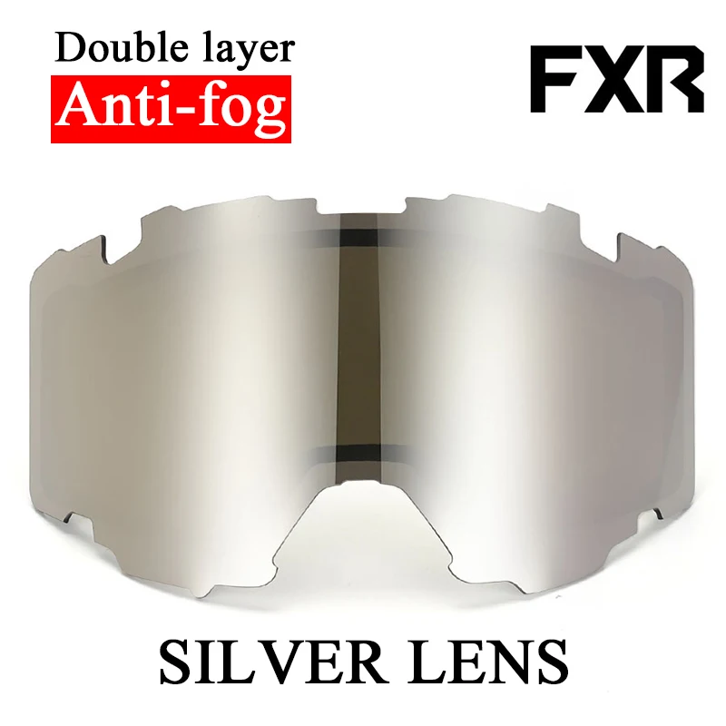 FXR Goggles Motocross Helmet Goggles Double Layers Anti-fog Lens Suit For FXR Goggles Only Lens without Goggles 4