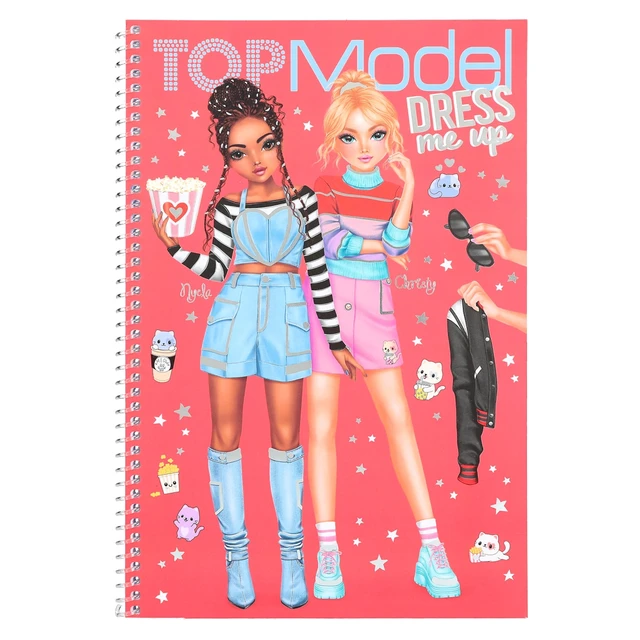 TOP MODEL DRESS ME UP STICKER BOOK