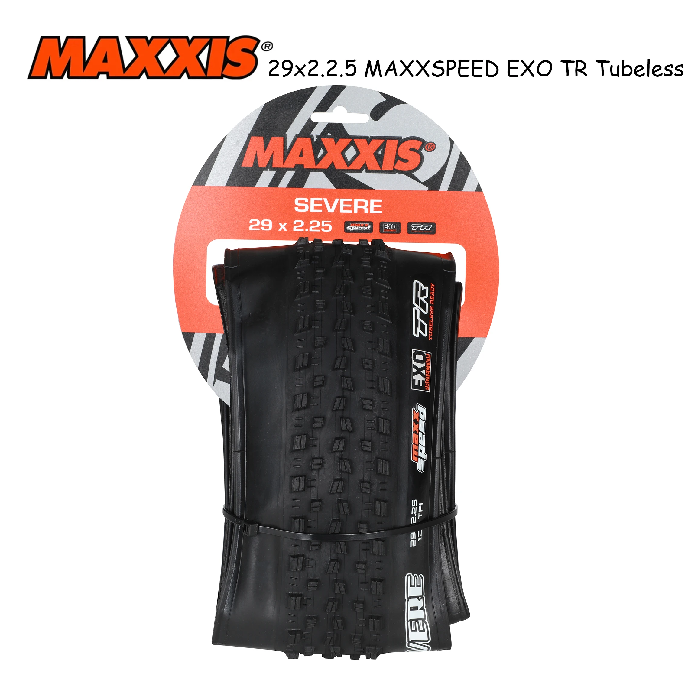 

Maxxis M360RU SEVEER 29x2.2.5 MAXXSPEED EXO TR Tubeless Ready Casing Folding Bike Tire 120tpi Dual Compound BICYCLE TIRE