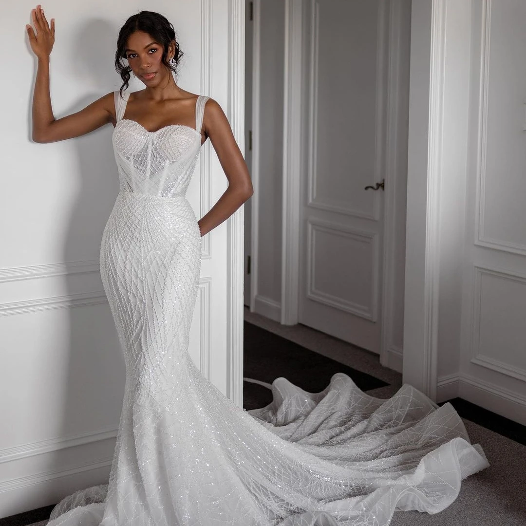 beaded sweetheart wedding dress Crystal Beaded Sweetheart Wedding Ball Gown Dresses