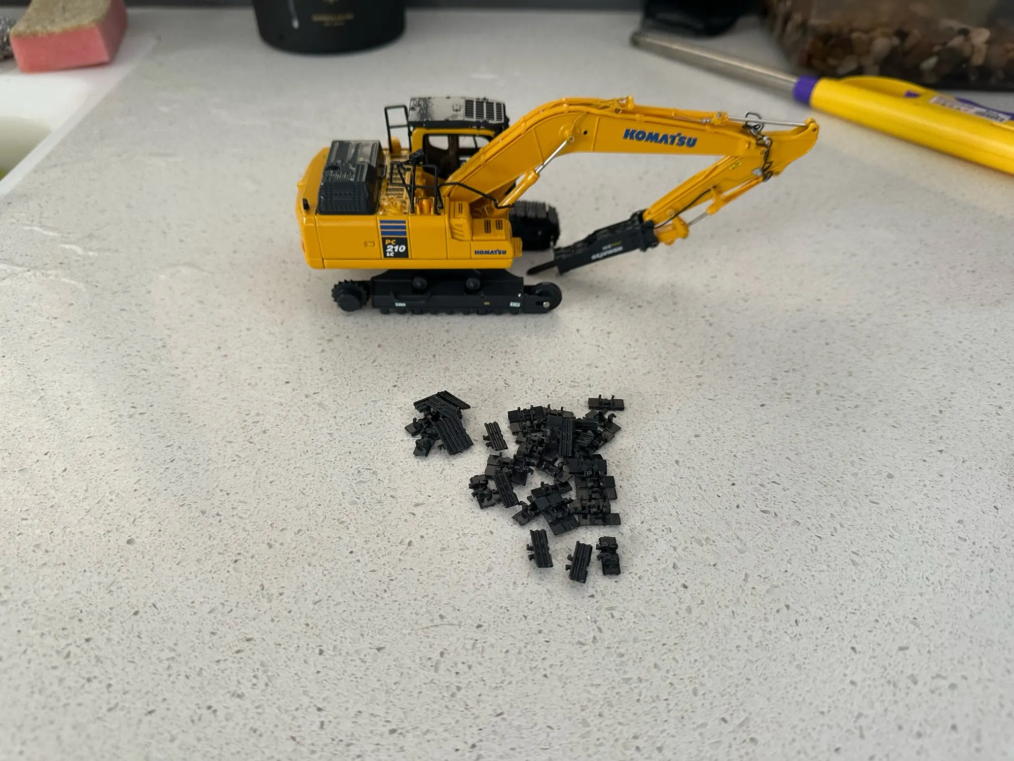 KOMATSU PC520LC-11M0 PC30MR5 Excavator Diecast Model Construction