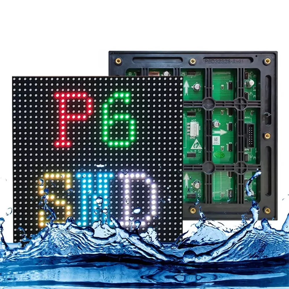 

P6 наружный водонепроницаемый полноцветный RGB smd 192*192 мм светодиодный модуль экранной панели