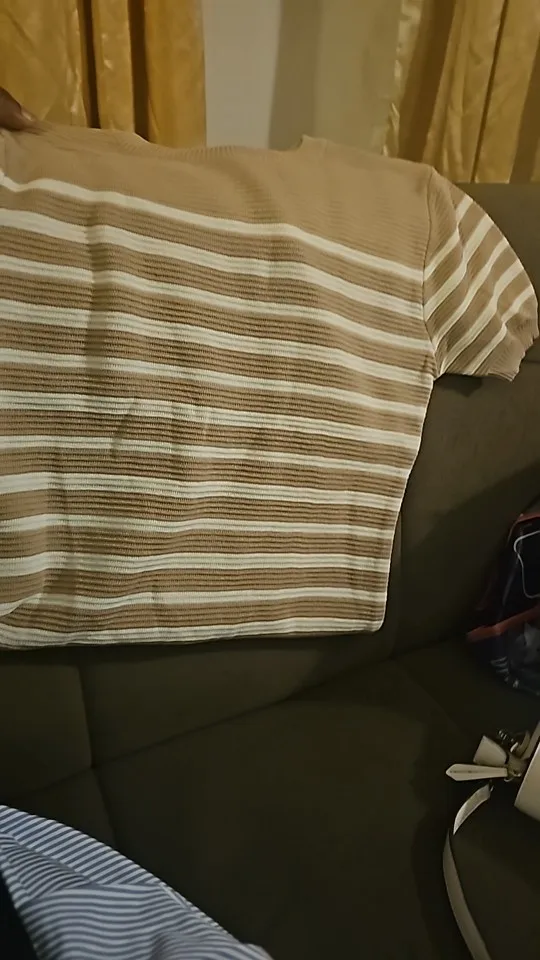 Summer Striped Beach Knitted Dress O Neck Short Sleeves Chic Hotsweet Slim Sundress Streetwear Y2K Bodycon Midi Dress photo review