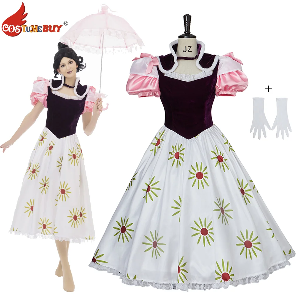 

The Haunted House Film Cosplay Mansion Tightrope Walker Costume Lady Sally Skirt Suit Halloween