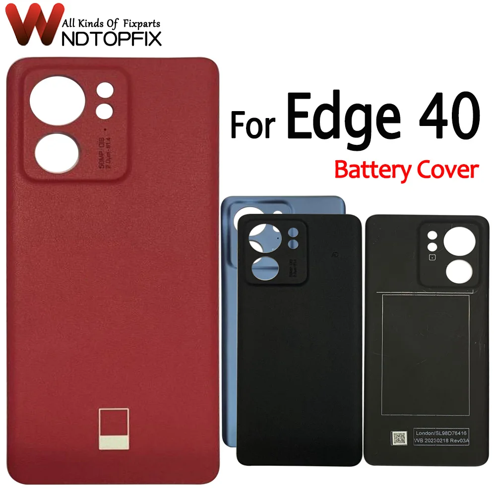 

6,55 дюйма для Motorola Edge 40, Задняя панель для Moto Edge 40, крышка аккумулятора, задняя крышка корпуса, задняя крышка