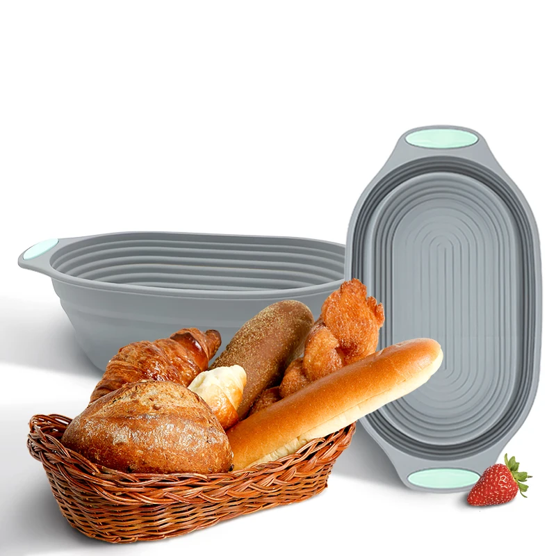 Bread Maker Ciotola in Silicone Richiudibile per Cottura Pane in Forno
