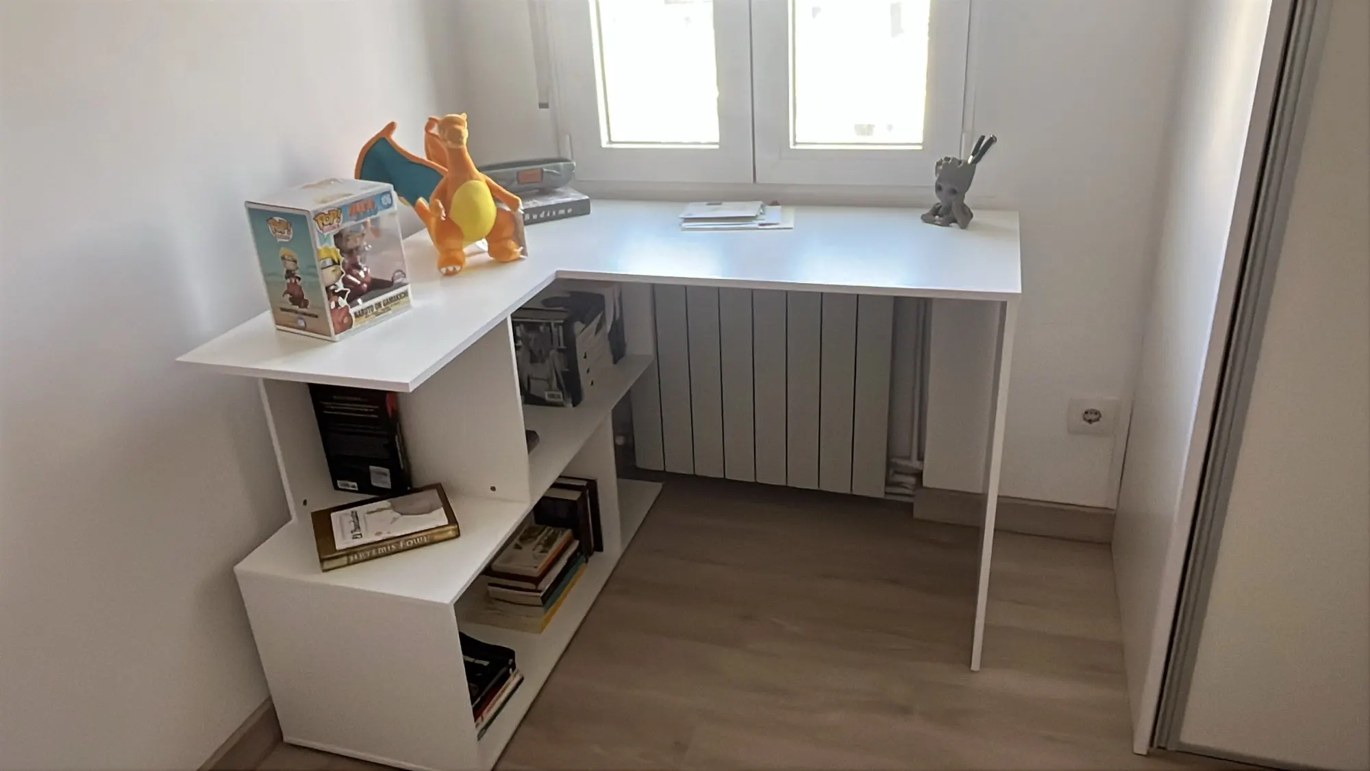 WOLTU Arbeits-PC-Computertisch aus Spanplatte mit Regalen für Arbeitszimmer, Studenten, Schreibtisch, Büro, Arbeit, Wohnmöbel photo review