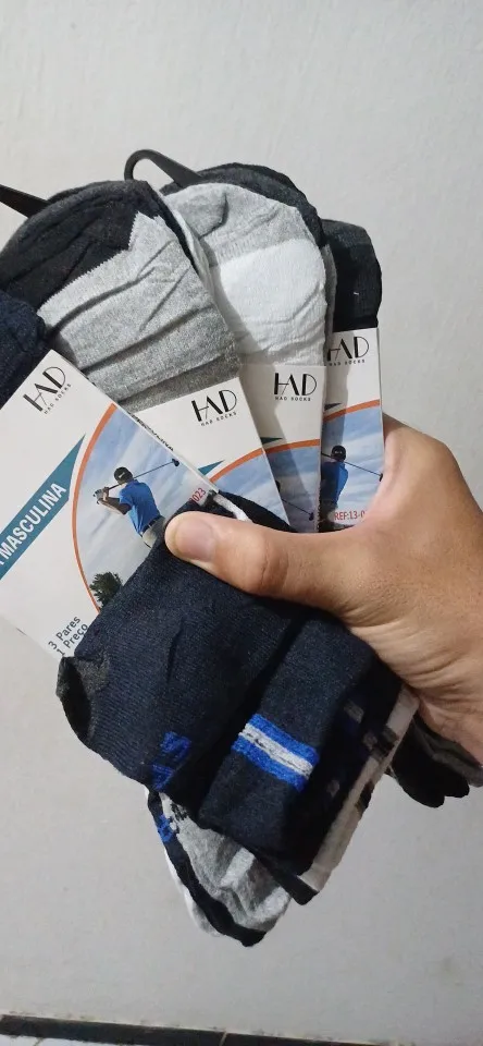 12 pares,Brasil,meias masculino,meia masculina,meia antiderrapante,meia de compressão ,meia anti derrapante,meia corrida (cópia) photo review